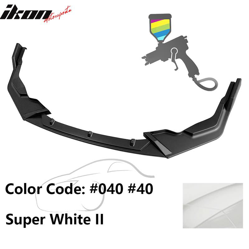 2020-2022 Toyota Corolla SE XSE C Style Front Bumper Lip PP 3PC