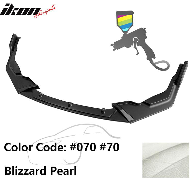 2020-2022 Toyota Corolla SE XSE C Style Front Bumper Lip PP 3PC