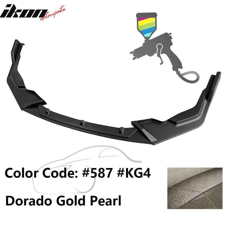 2020-2022 Toyota Corolla SE XSE C Style Front Bumper Lip PP 3PC