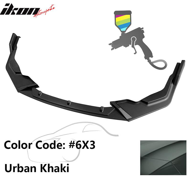 2020-2022 Toyota Corolla SE XSE C Style Front Bumper Lip PP 3PC