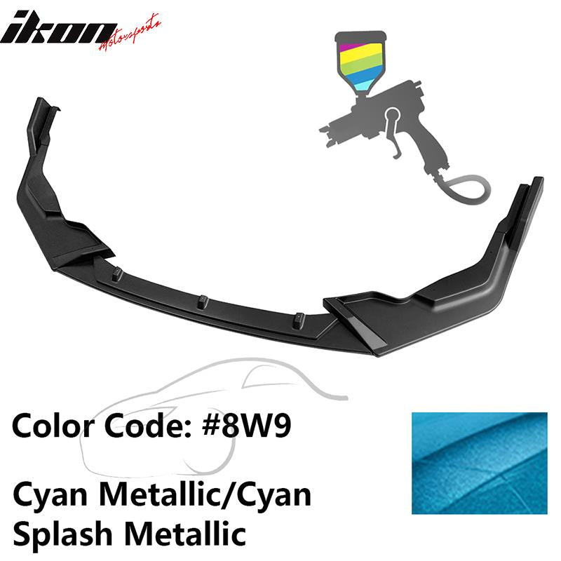 2020-2022 Toyota Corolla SE XSE C Style Front Bumper Lip PP 3PC