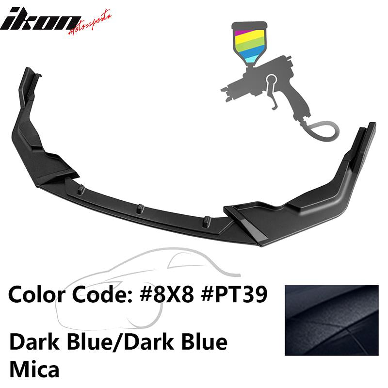 2020-2022 Toyota Corolla SE XSE C Style Front Bumper Lip PP 3PC