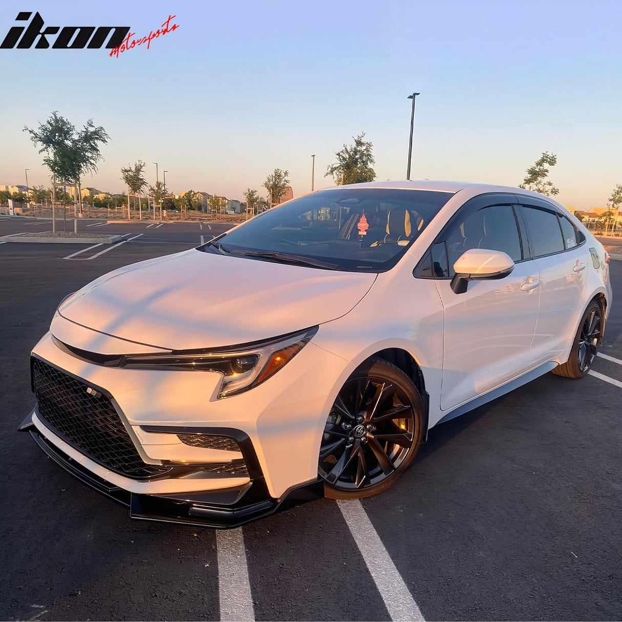 2020-2022 Toyota Corolla SE XSE C Style Front Bumper Lip PP 3PC