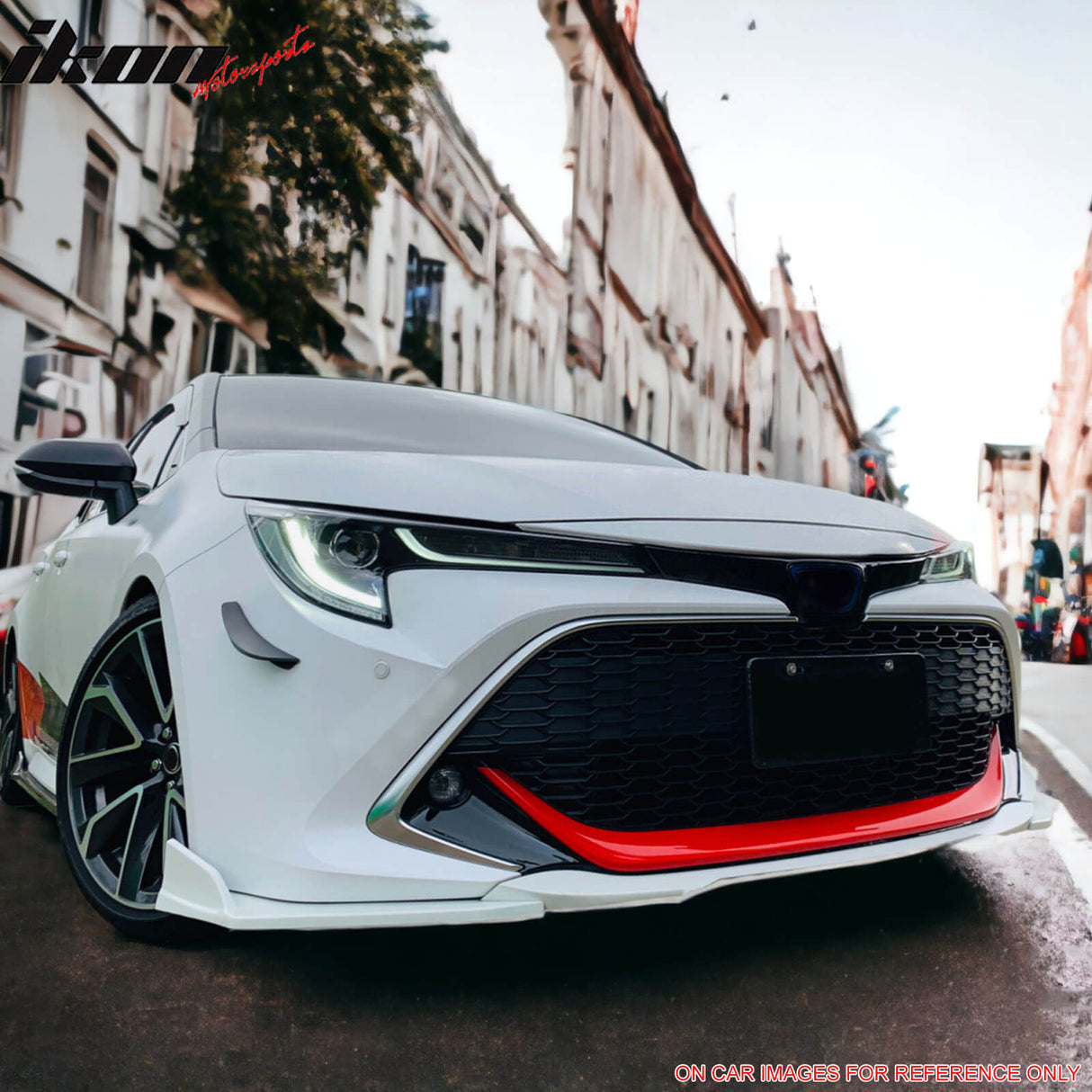 2019-2021 Toyota Corolla Auris 3rd 5-Door Gloss Black Front Bumper Lip