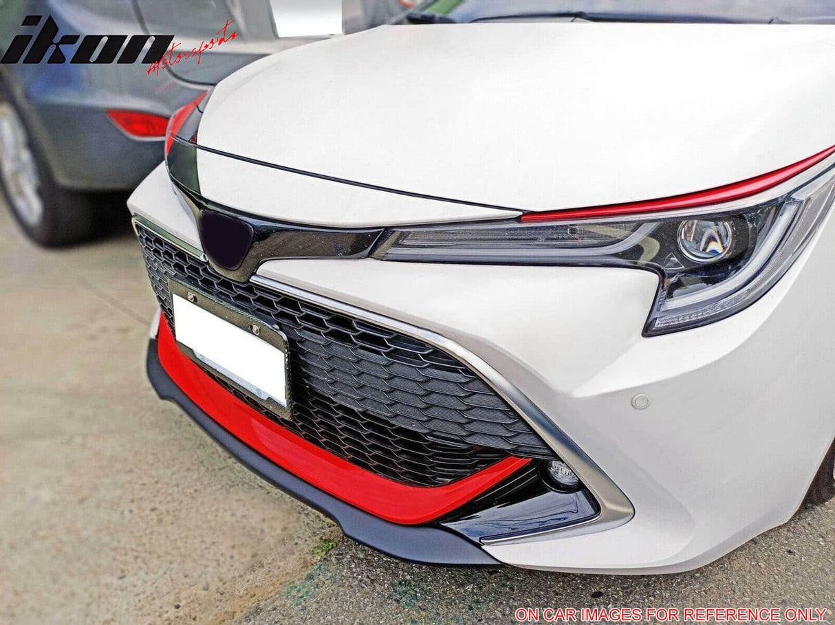 2019-2021 Toyota Corolla Auris 3rd 5-Door Matte Black Front Bumper Lip