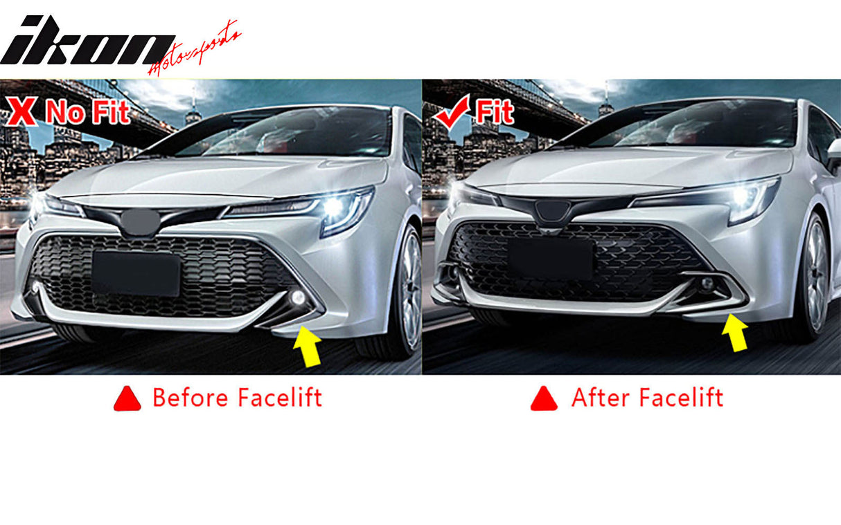 2022-2025 Toyota Corolla Auris 3rd 5-Door Matte Black Front Bumper Lip