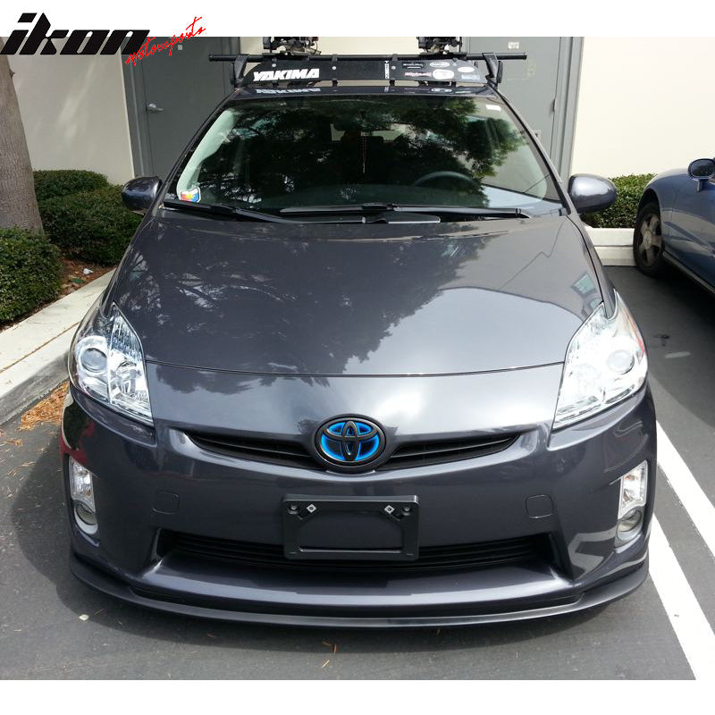 2010-2011 Toyota Prius OEM Style Unpainted Black Front Bumper Lip PU