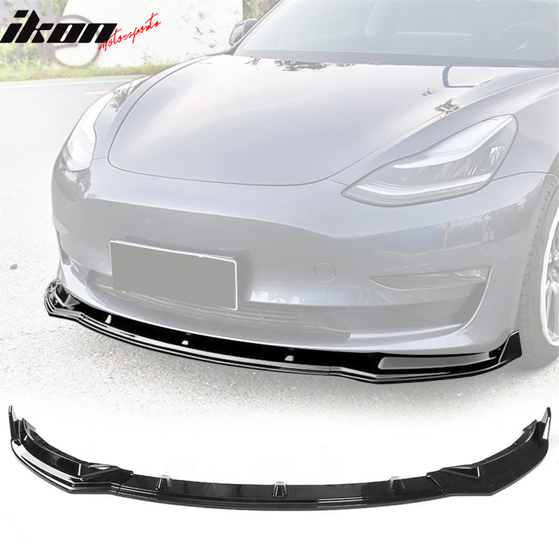 2017-2023 Tesla Model 3 IKON Style Front Bumper Lip PP