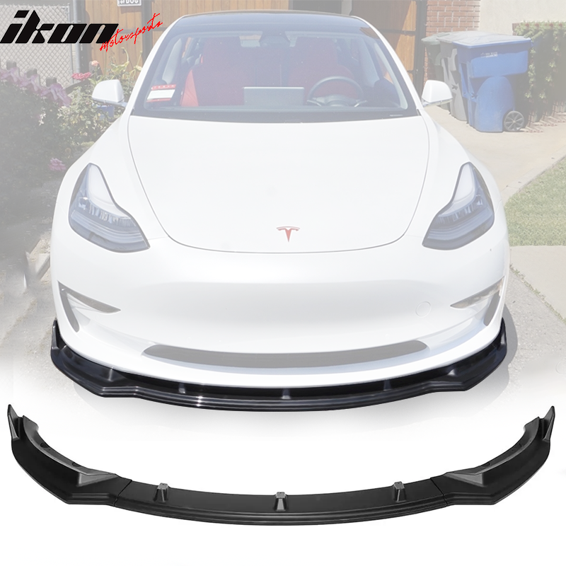 2017-2023 Tesla Model 3 IKON Style Front Bumper Lip PP