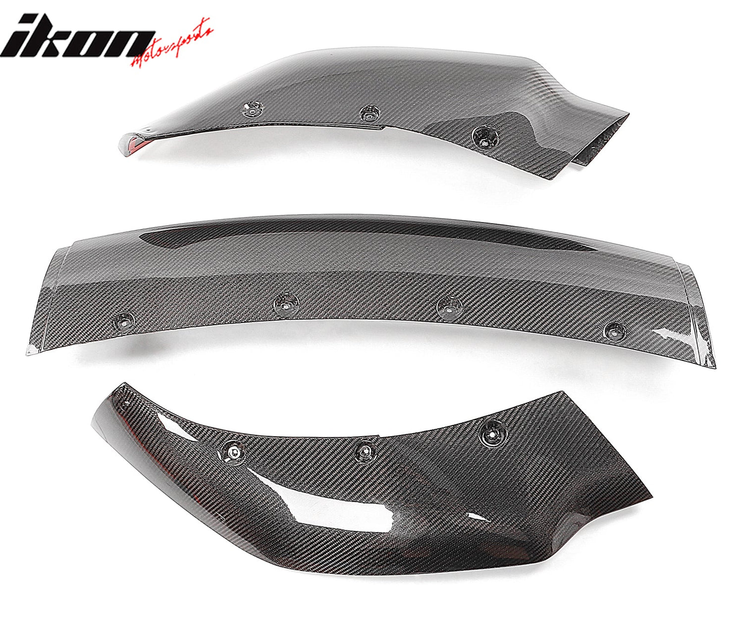 2017-2023 Tesla Model 3 Track Pack Gloss Black Front Lip Carbon Fiber