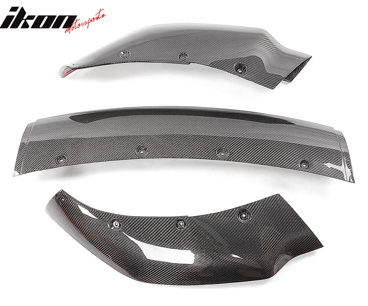 2017-2023 Tesla Model 3 Track Pack Gloss Black Front Lip Carbon Fiber