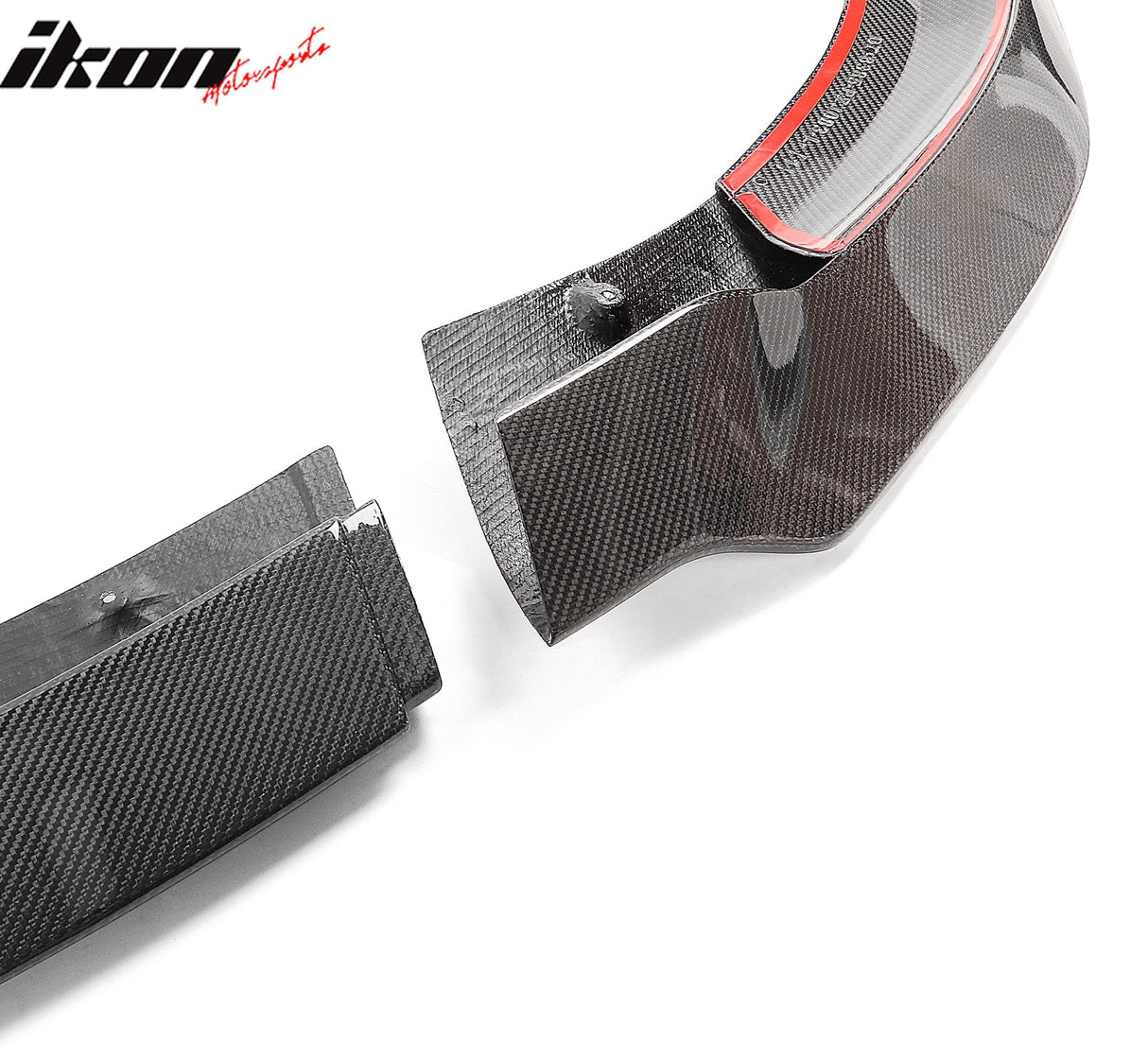 2017-2023 Tesla Model 3 Track Pack Gloss Black Front Lip Carbon Fiber