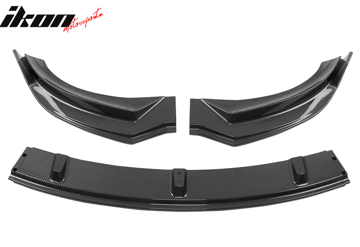 2024-2025 Tesla Model 3 IKON Style 3PC Front Bumper Lip PP