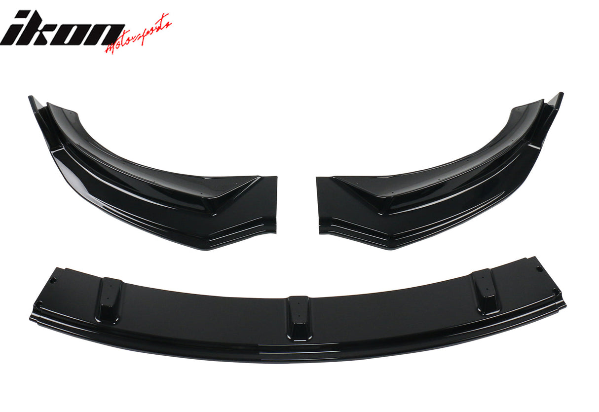 2024-2025 Tesla Model 3 IKON Style 3PC Front Bumper Lip PP