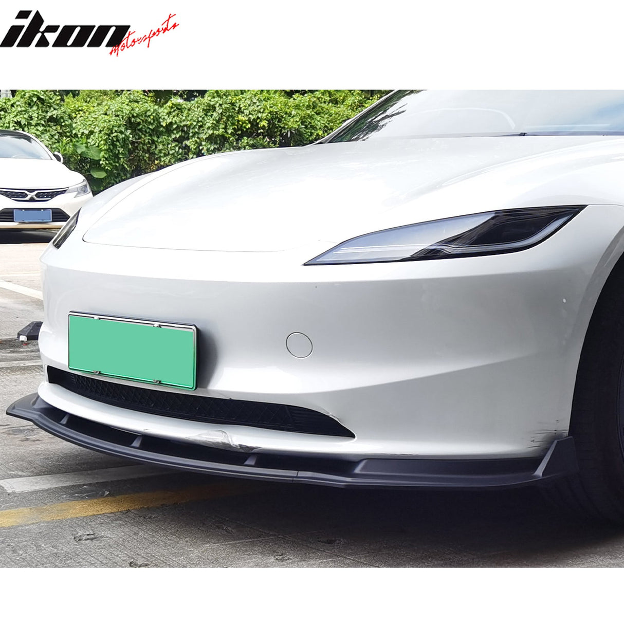2024-2025 Tesla Model 3 IKON Style 3PC Front Bumper Lip PP