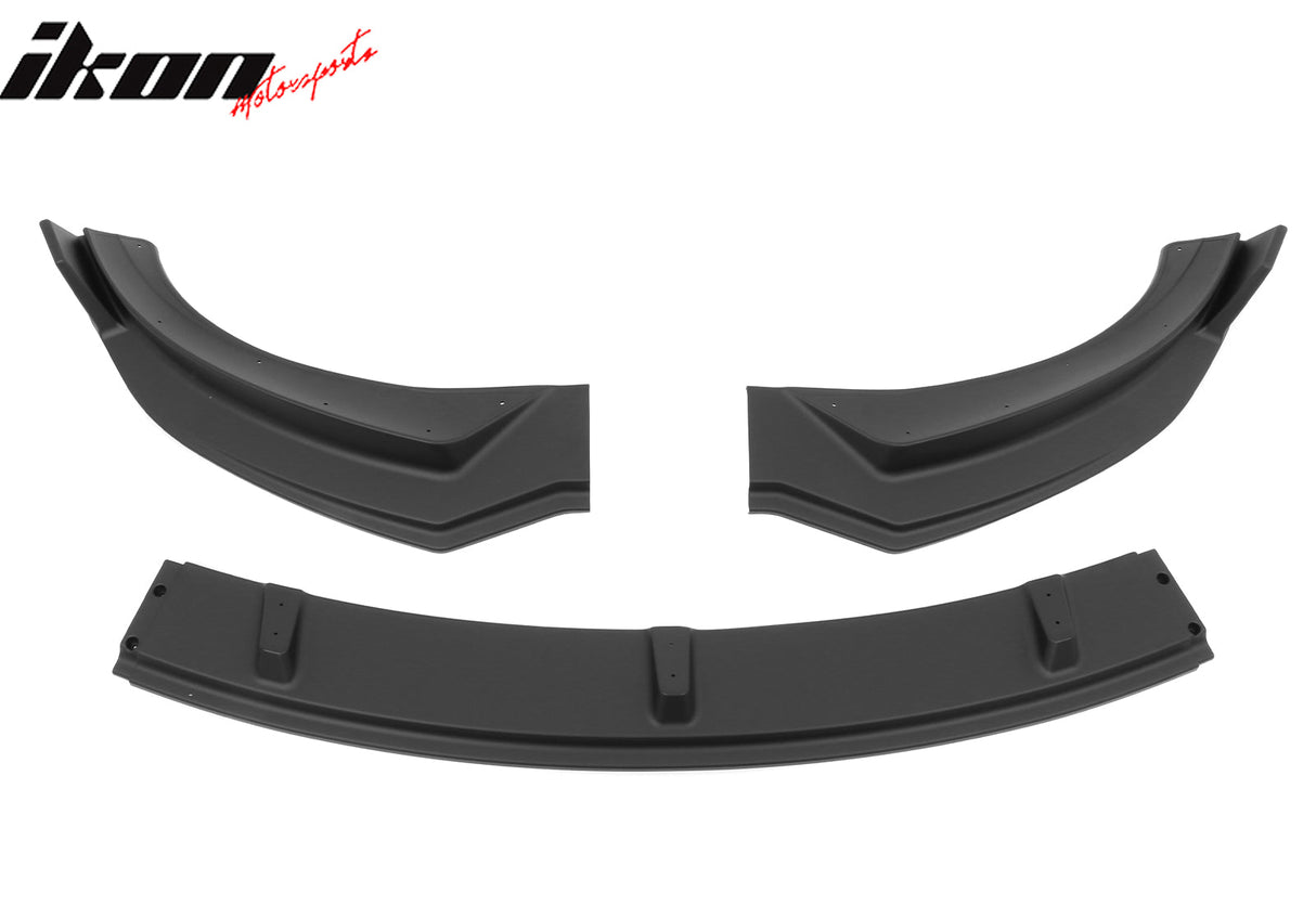 2024-2025 Tesla Model 3 IKON Style 3PC Front Bumper Lip PP