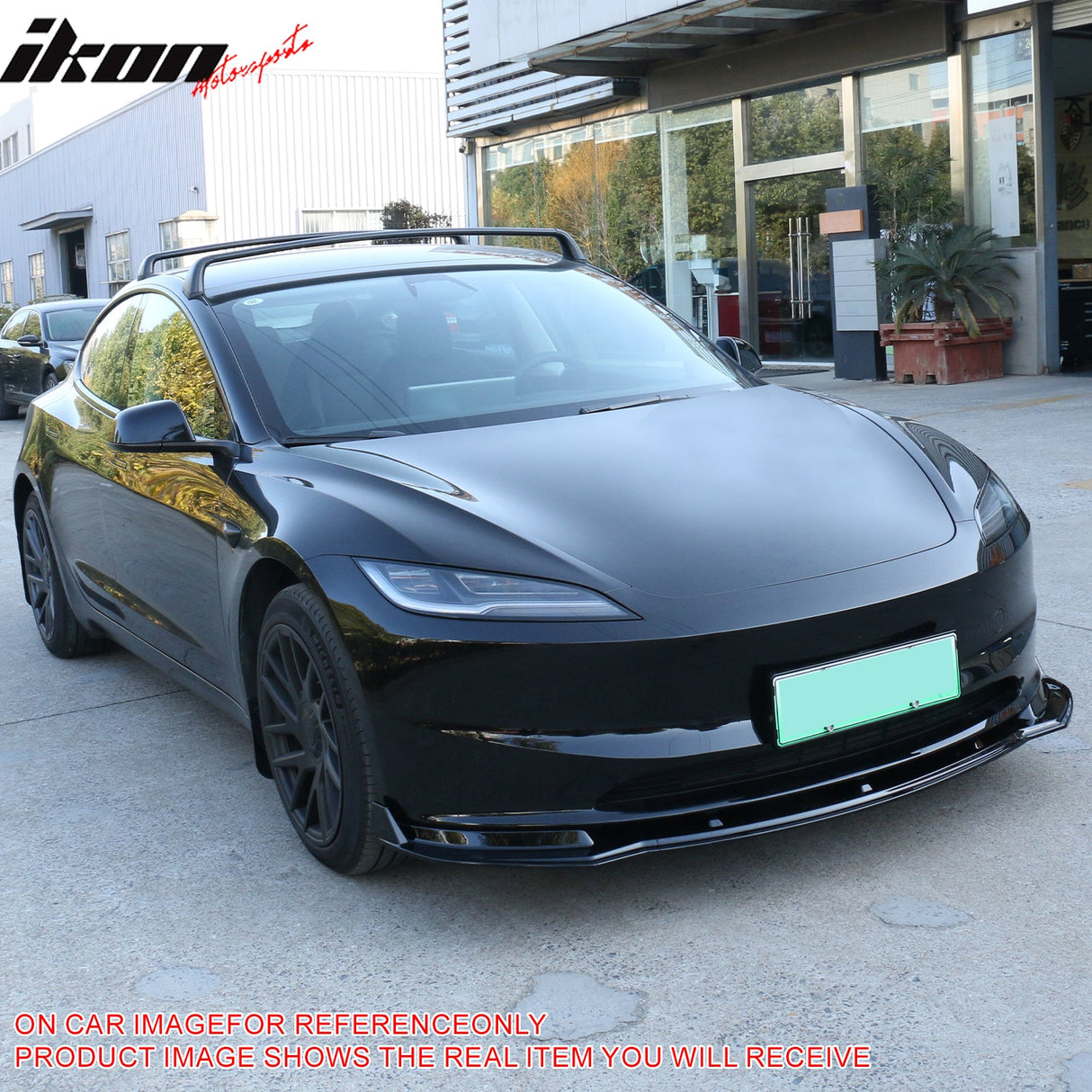 2024-2025 Tesla Model 3 IKON Style 3PC Front Bumper Lip PP