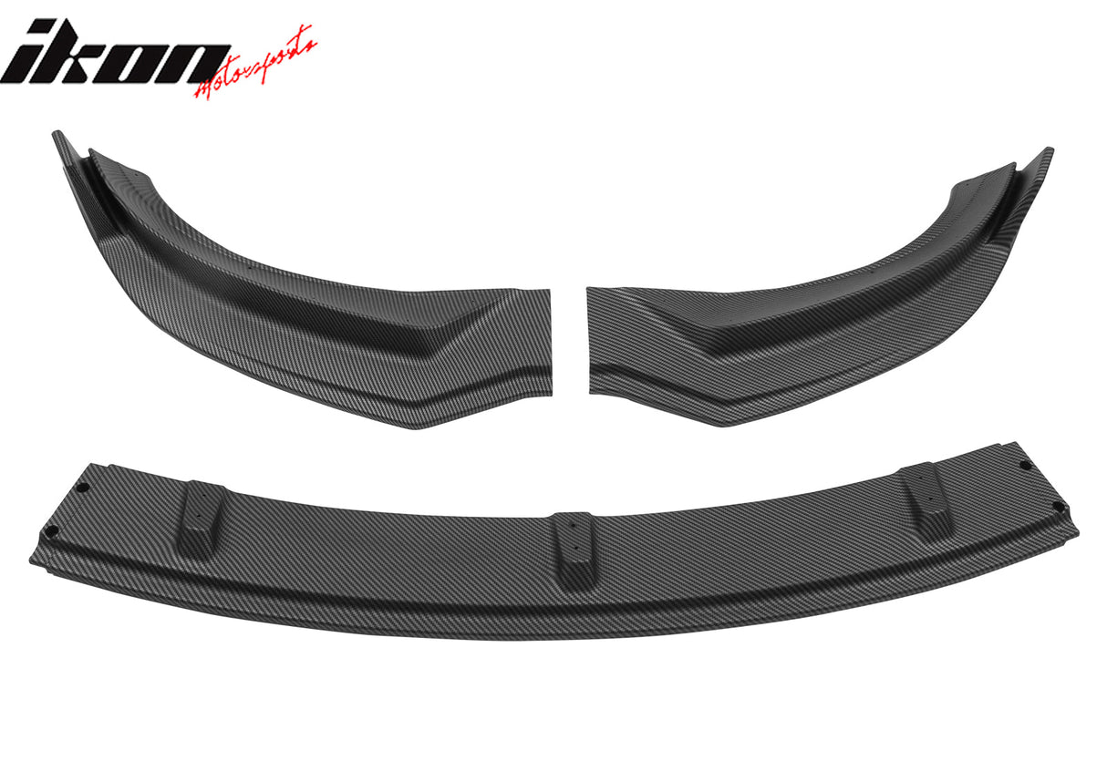 2024-2025 Tesla Model 3 IKON Style 3PC Front Bumper Lip PP