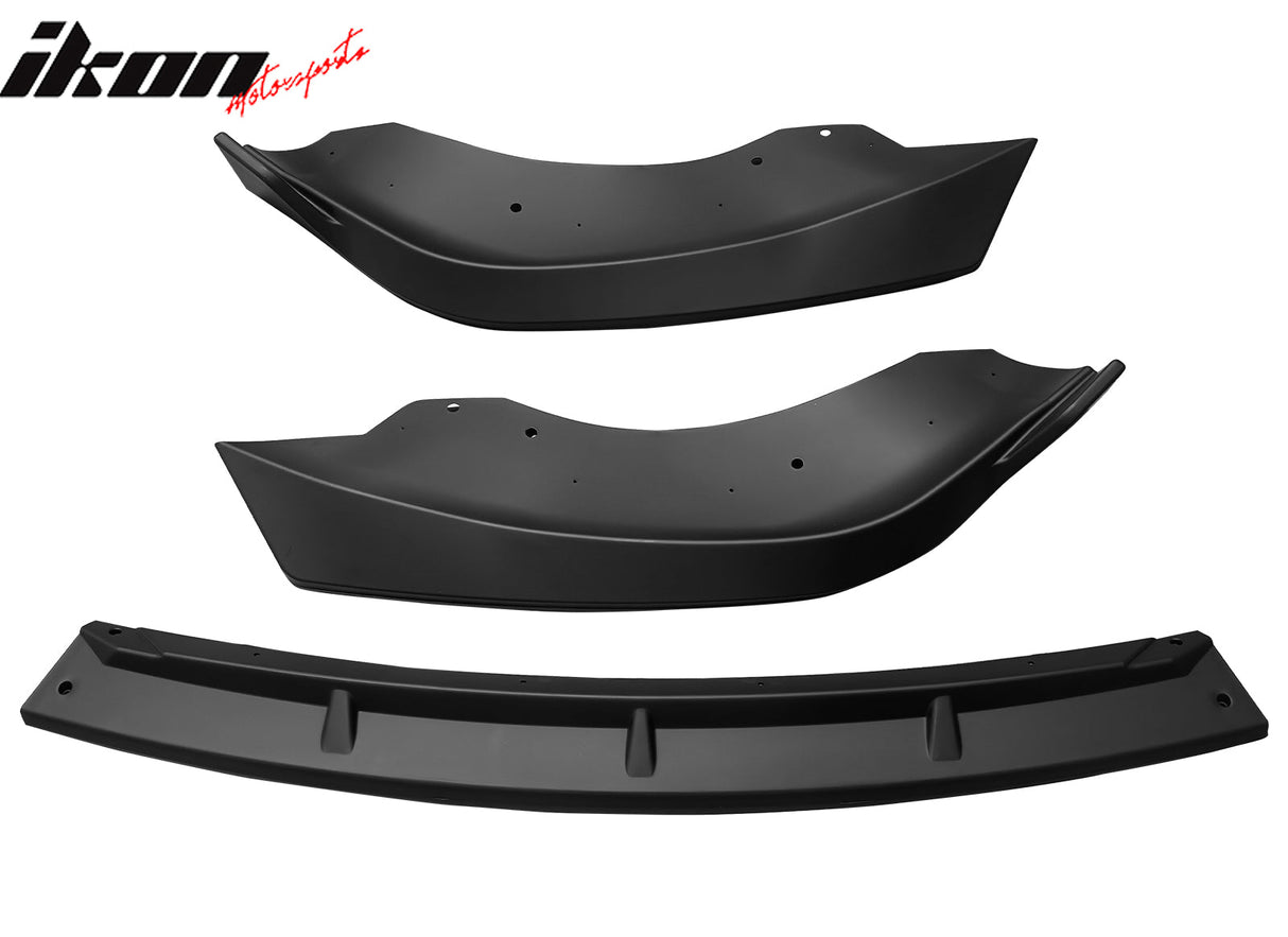 2021-2024 Tesla Model S IK Style 3PCS Front Bumper Lip Painted PP