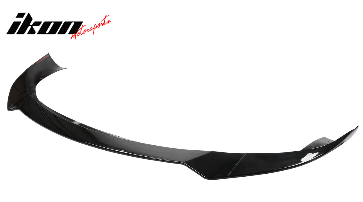 2021-2025 Tesla Model S Track Pack Style Front Bumper Lip Gloss Black