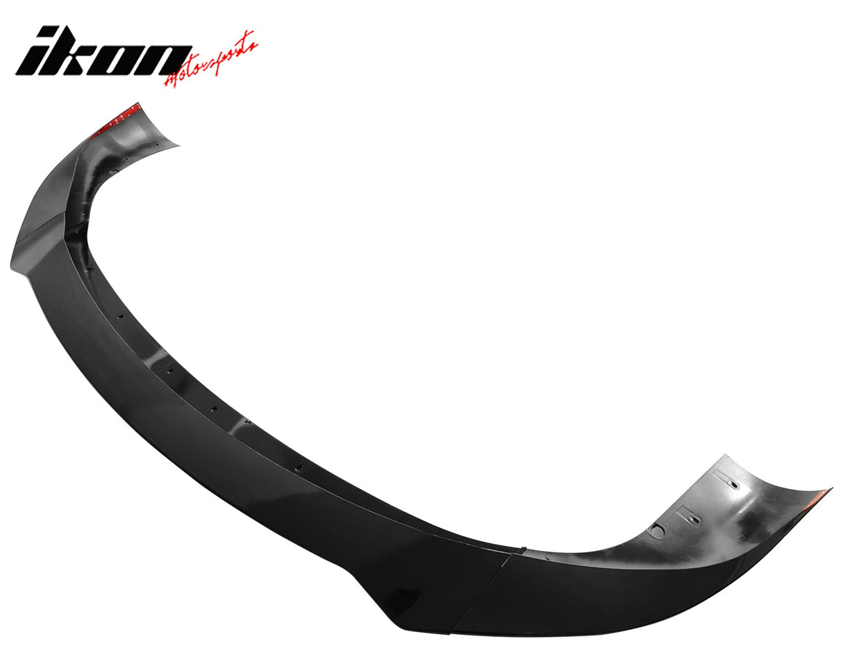 2021-2025 Tesla Model S Track Pack Style Front Bumper Lip Gloss Black