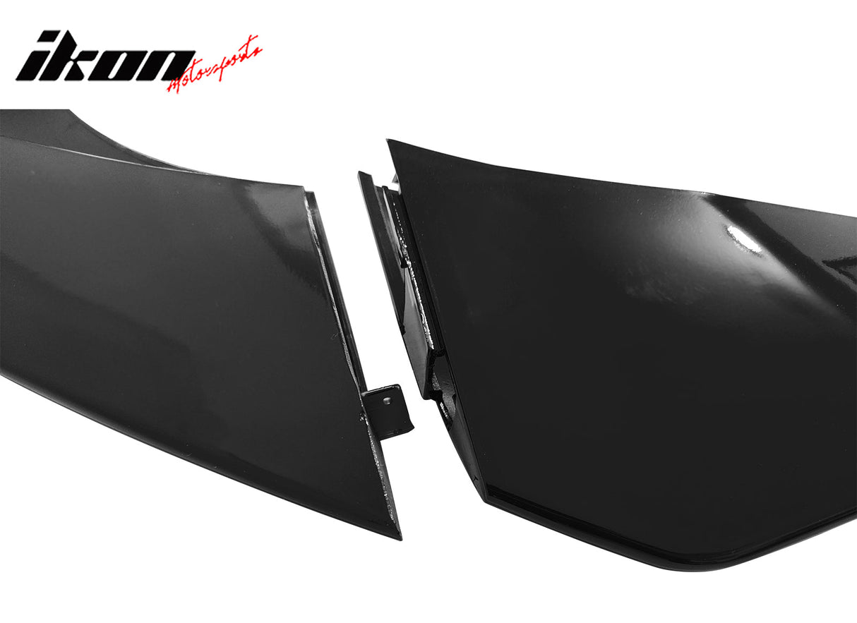 2021-2025 Tesla Model S Track Pack Style Front Bumper Lip Gloss Black