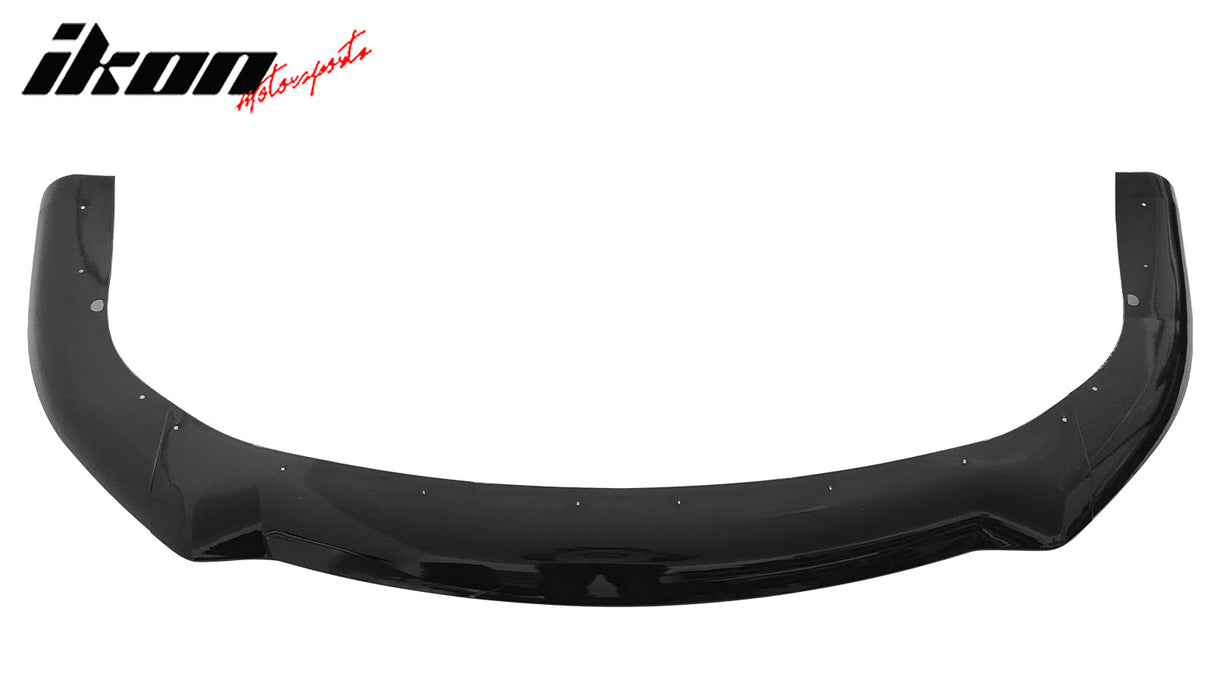 2021-2025 Tesla Model S Track Pack Style Front Bumper Lip Gloss Black
