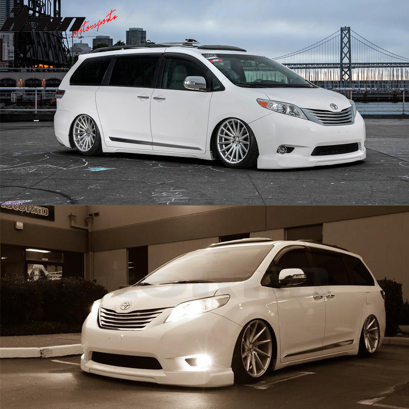 2011-2017 Toyota Sienna CK Style Front Bumper Lip Spoiler PU
