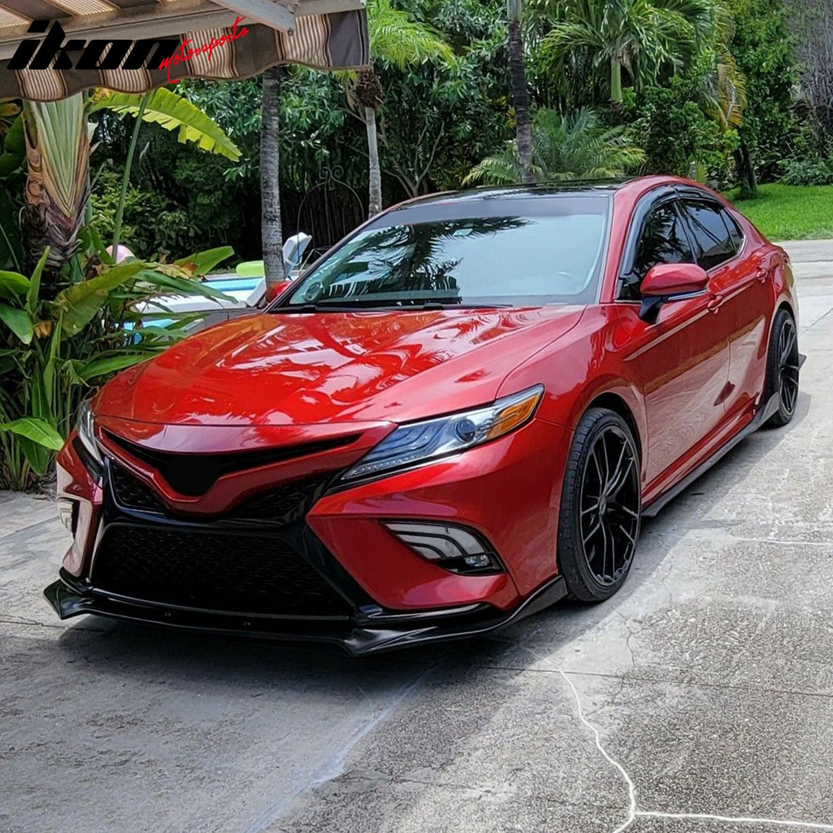 2018-2020 Toyota Camry SE XSE GT Style PU Front Bumper Lip Unpainted