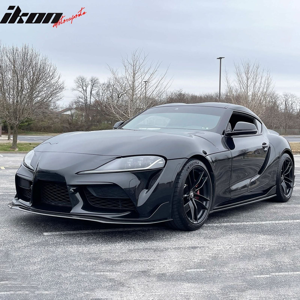 2020-2025 Toyota GR Supra A90 IKON Front Bumper Lip Gloss Carbon Fiber