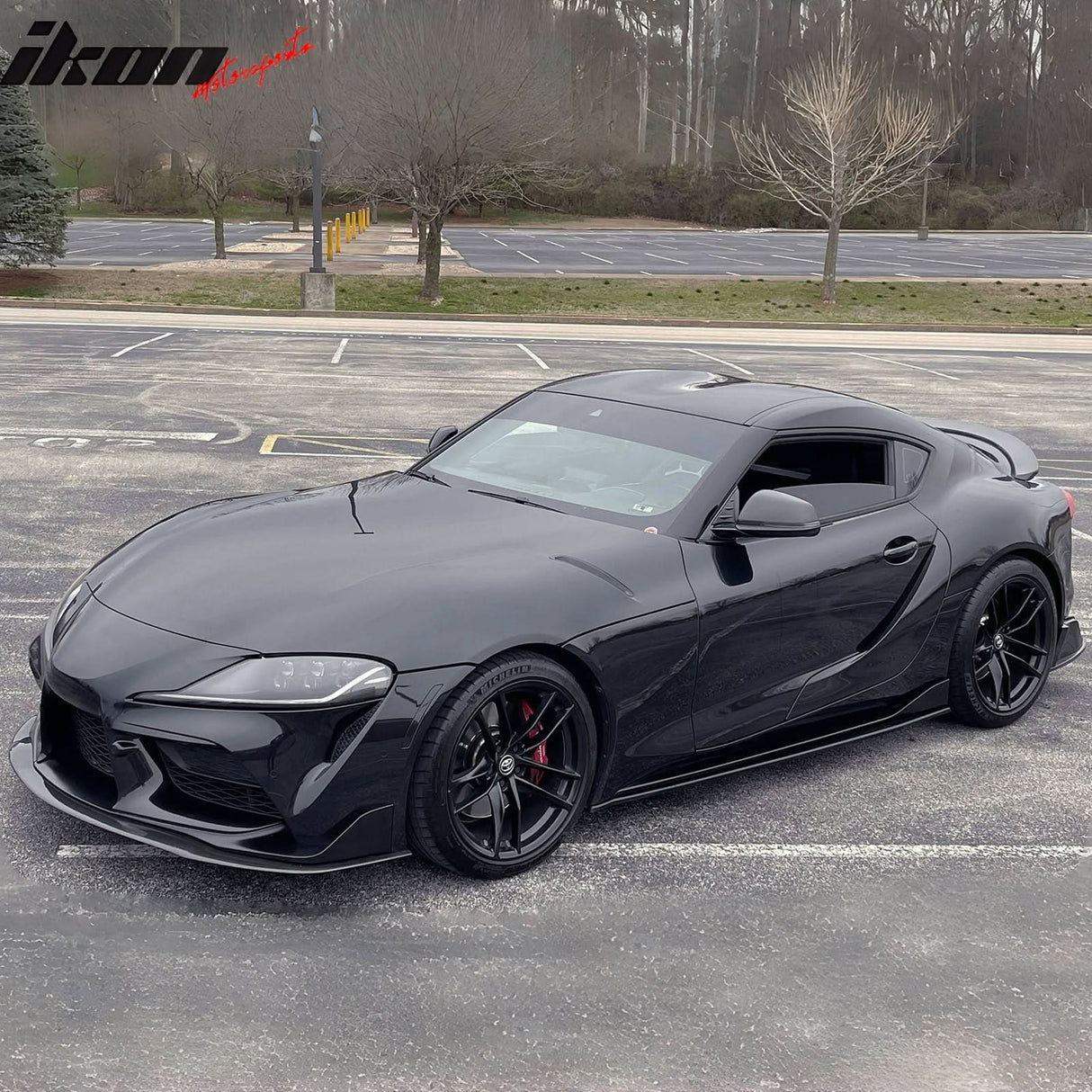 2020-2025 Toyota GR Supra A90 IKON Front Bumper Lip Gloss Carbon Fiber