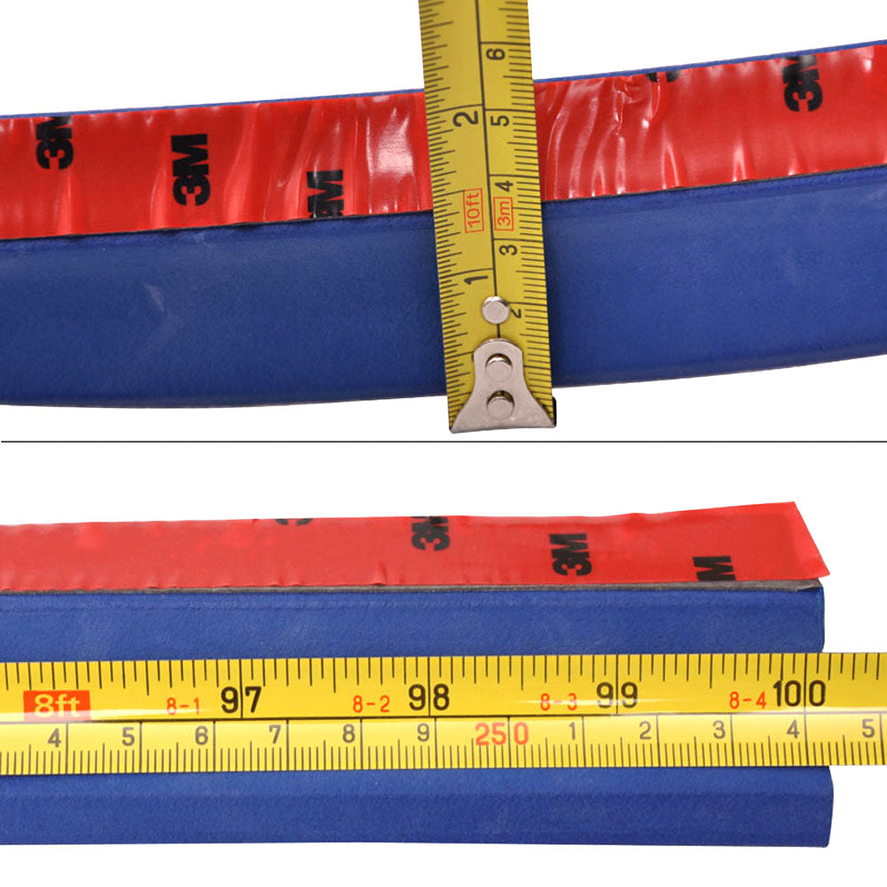 Universal Type 1 100" 8.5FT Front Bumper Lip Side Splitter Rubber Foam