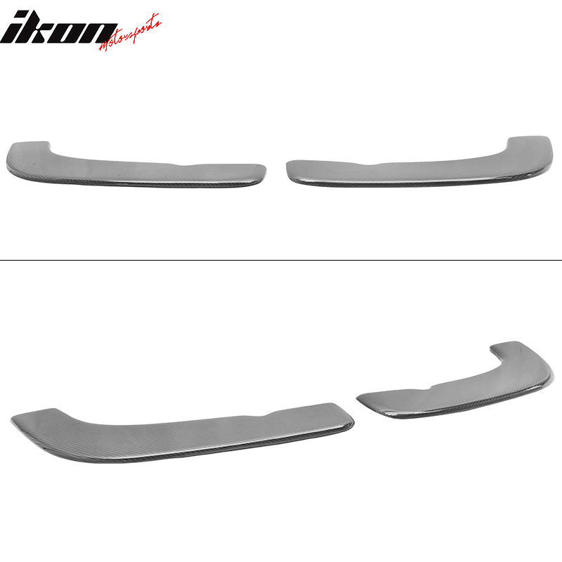 Universal Front Bumper Lip Splitter Carbon Fiber 2 Piece Set
