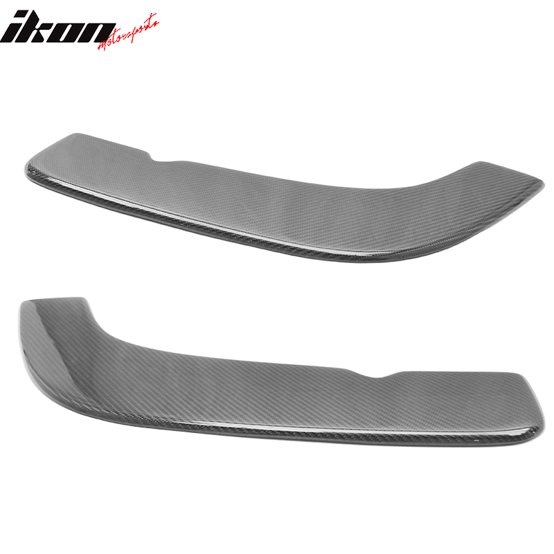 Universal Front Bumper Lip Splitter Carbon Fiber 2 Piece Set
