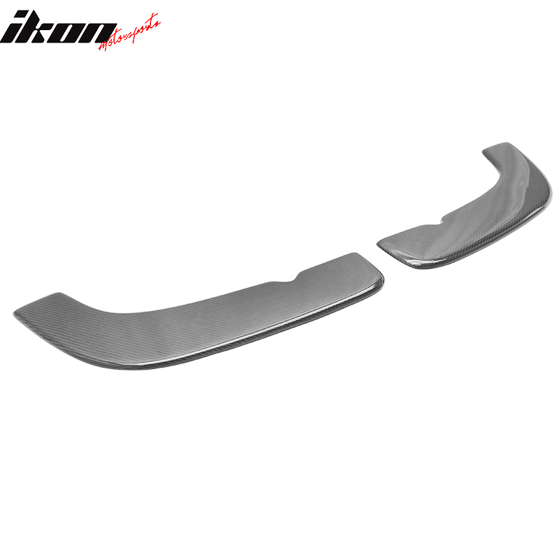 Universal Front Bumper Lip Splitter Carbon Fiber 2 Piece Set