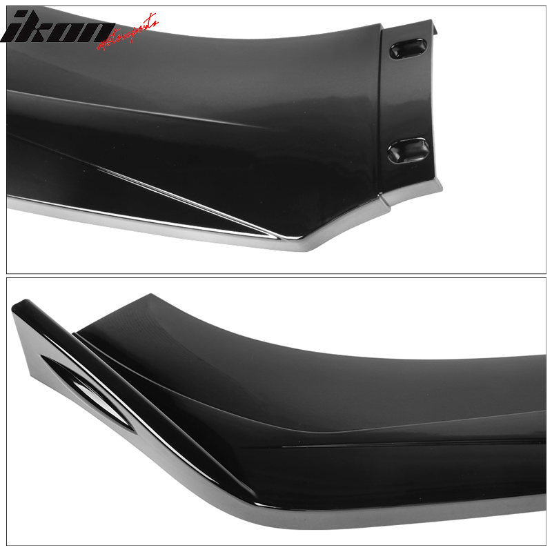 Universal Valance Front Bumper Lip Splitter Chin Spoiler 3PC PP