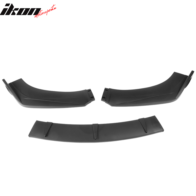 Universal Valance Front Bumper Lip Splitter Chin Spoiler 3PC PP