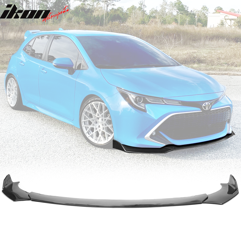 Universal 62"-66" A Style Front Bumper Lip ABS 3PC
