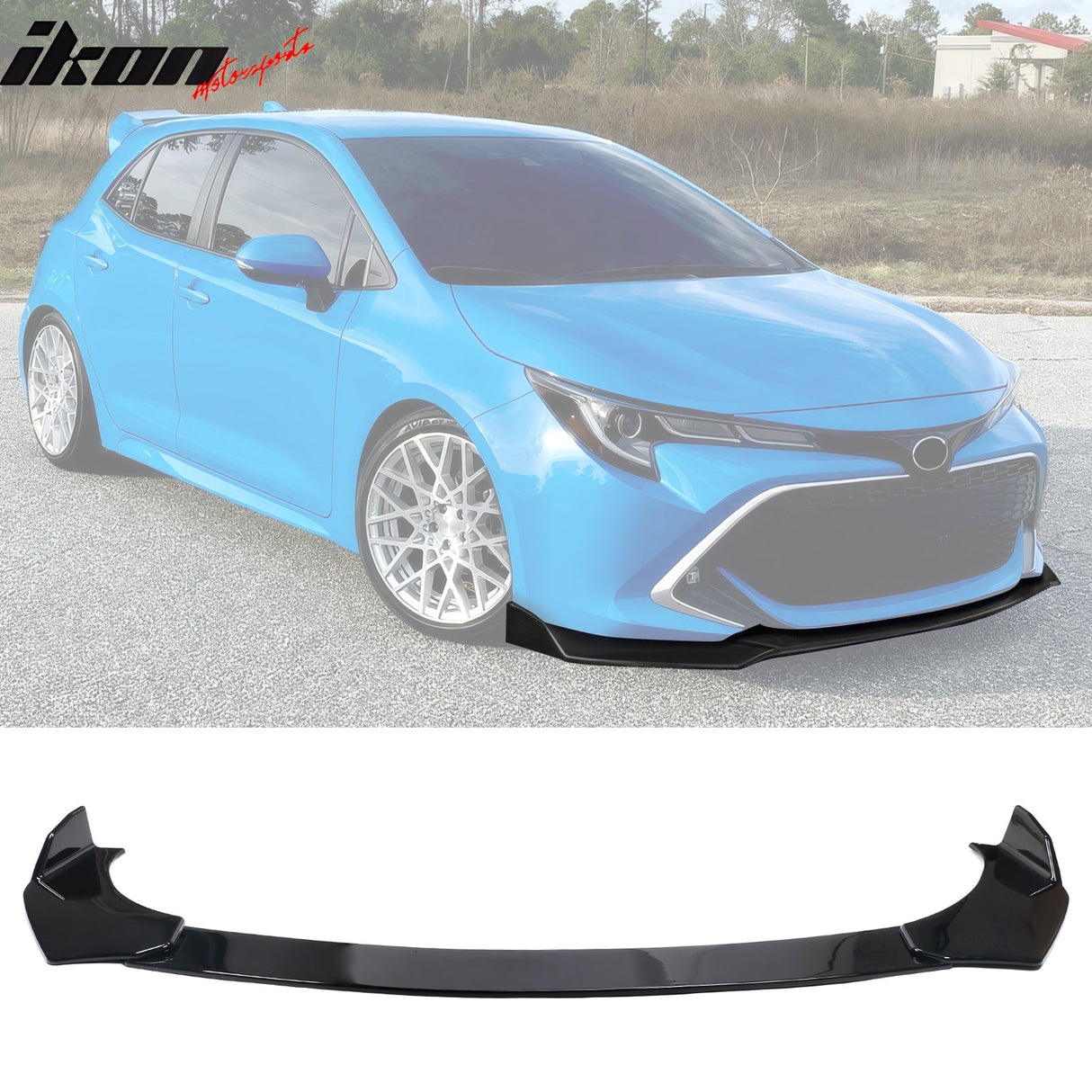 Universal 62"-66" A Style Front Bumper Lip ABS 3PC