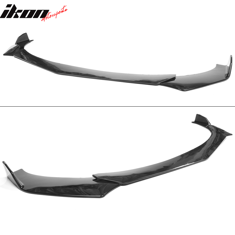 Universal 62"-66" Adjustable B Style Front Bumper Lip 3PC