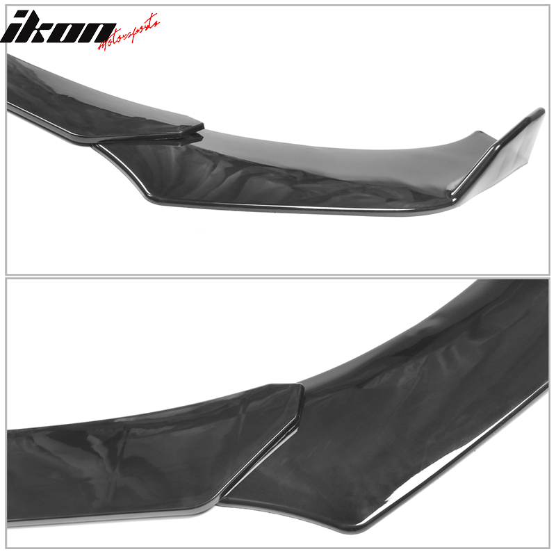 Universal 62"-66" Adjustable B Style Front Bumper Lip 3PC