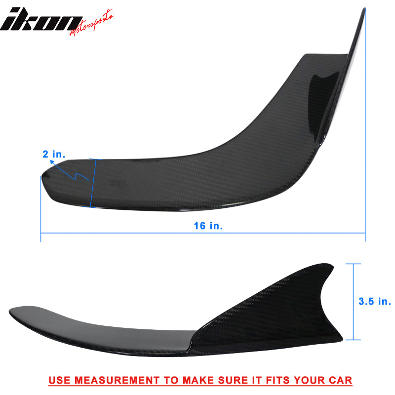 Universal Type 1 Carbon Fiber Front Bumper Lip Splitter Winglet 2PCS