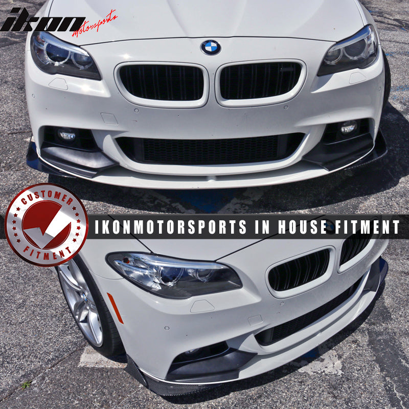 Universal Type 1 Carbon Fiber Front Bumper Lip Splitter Winglet 2PCS