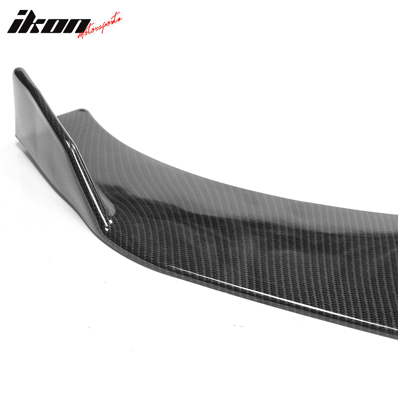 Universal 2PC Carbon Fiber Print Front Bumper Lip Splitter