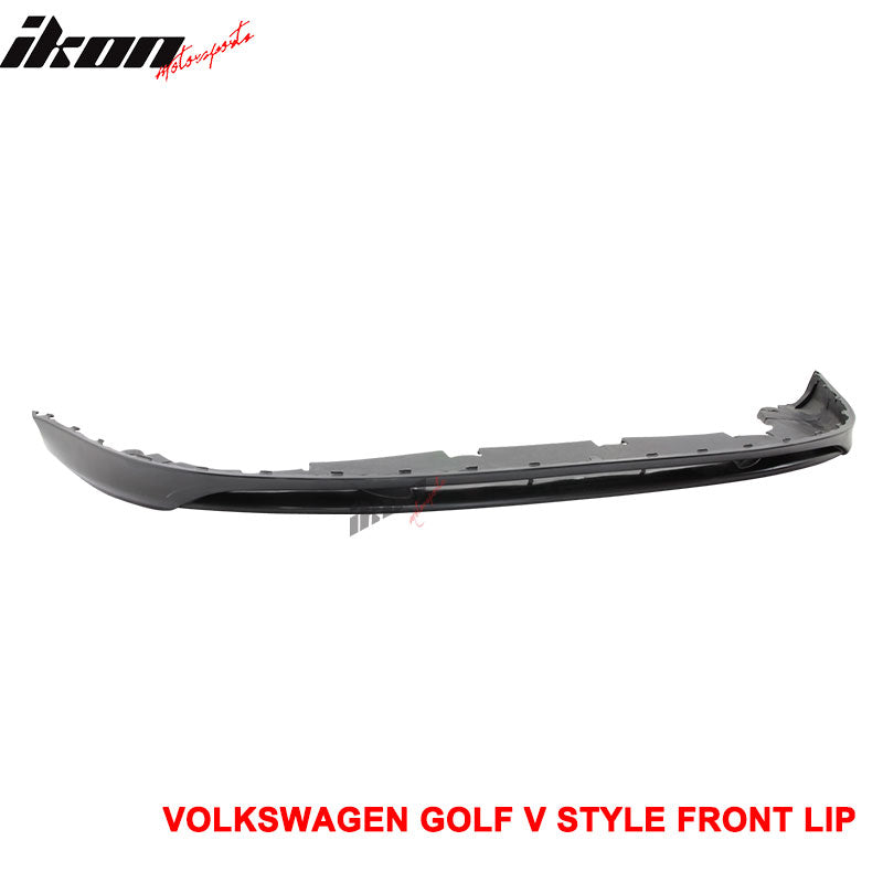 2005-2010 VW Golf MK5 GTI Jetta V-Style Front Bumper Lip Spoiler PU