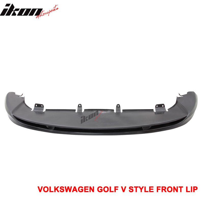 2005-2010 VW Golf MK5 GTI Jetta V-Style Front Bumper Lip Spoiler PU