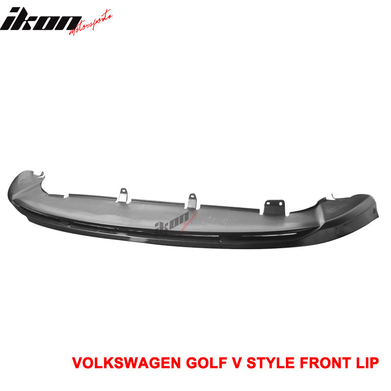 2005-2010 VW Golf MK5 GTI Jetta V-Style Front Bumper Lip Spoiler PU