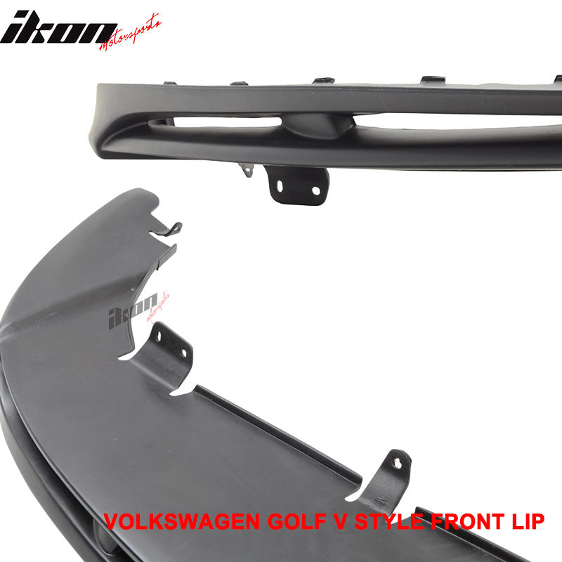 2005-2010 VW Golf MK5 GTI Jetta V-Style Front Bumper Lip Spoiler PU