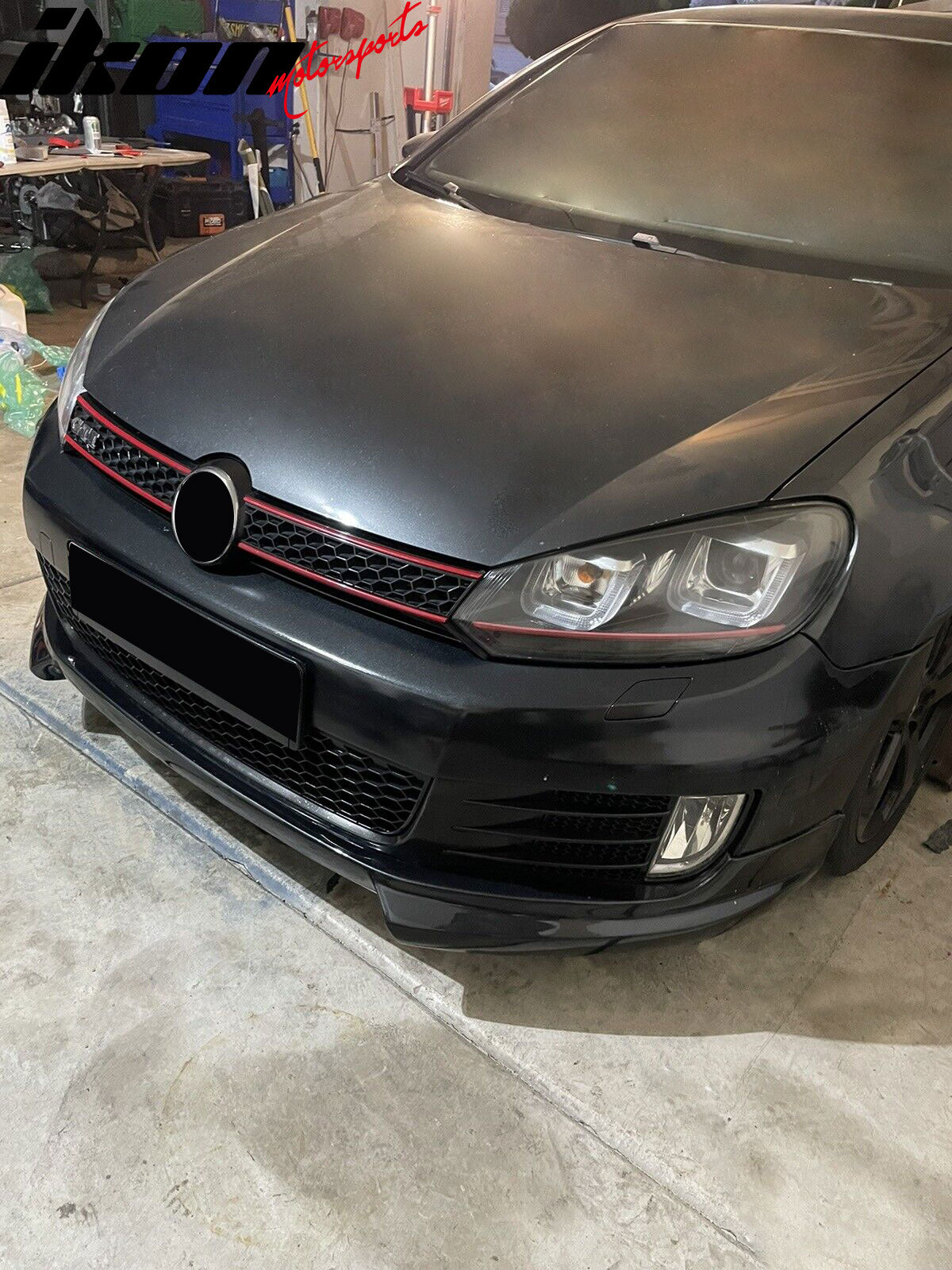 2010-2014 Volkswagen VW Golf 6 GTI RG Style Unpainted Front Lip PU
