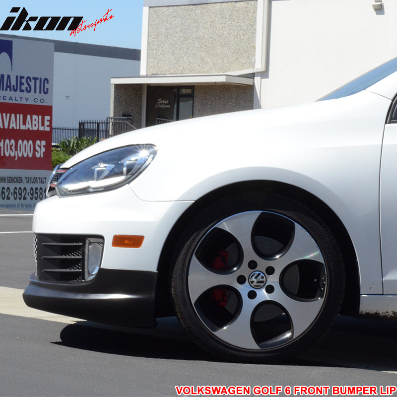 2010-2014 Volkswagen VW Golf 6 GTI RG Style Unpainted Front Lip PU
